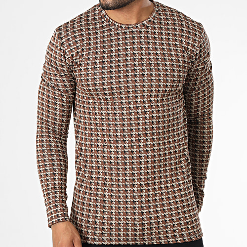 Tee Shirt Manches Longues X Marron