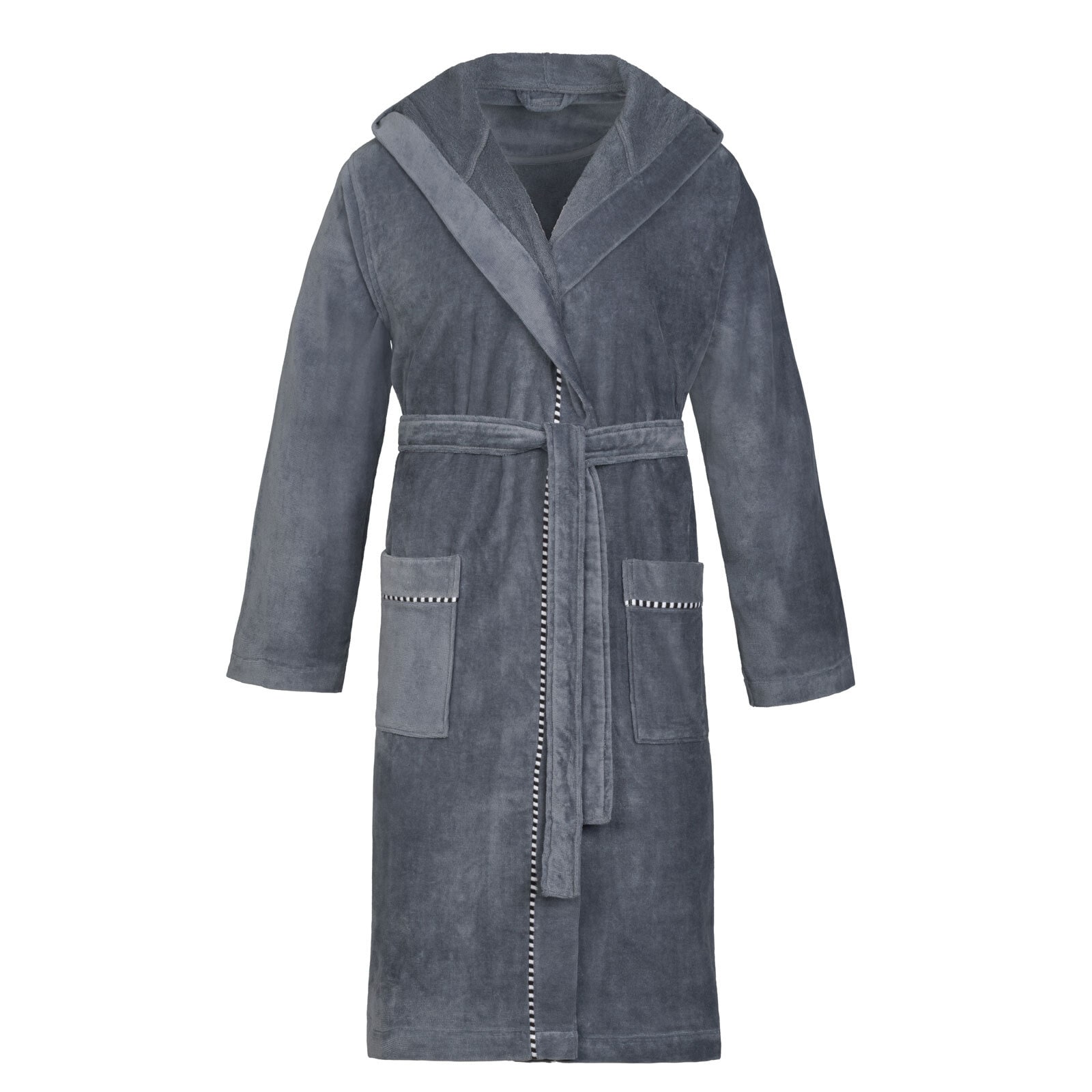 ESPRIT Bademantel BOX USM S grau