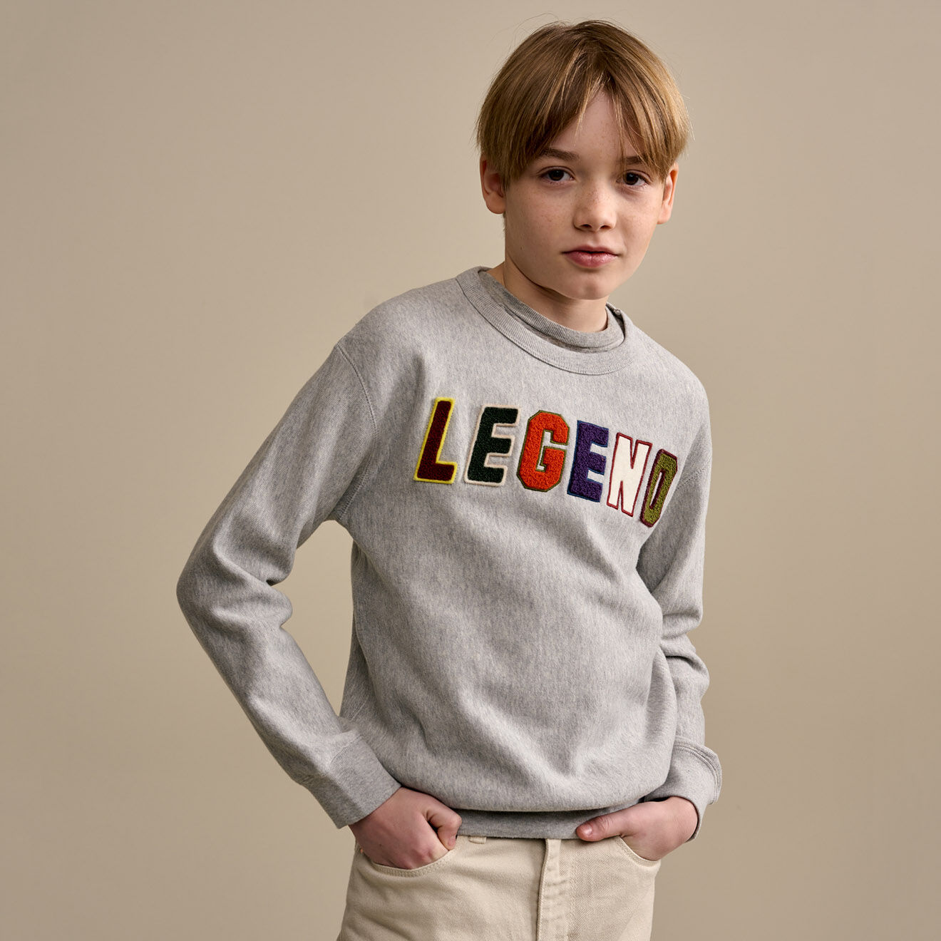 Bellerose Sweat Fago gris clair