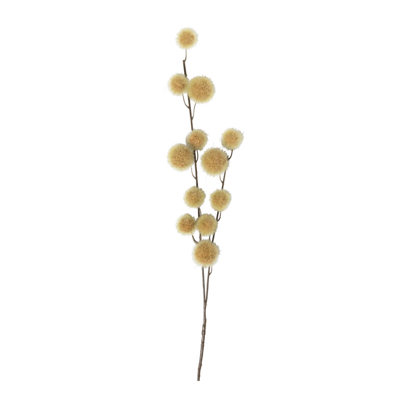 Tak met bolletjes - geel - 103 cm