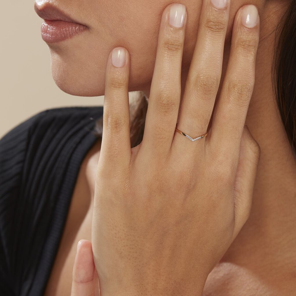 Bague Or Jaune Kaitlynn Diamant
