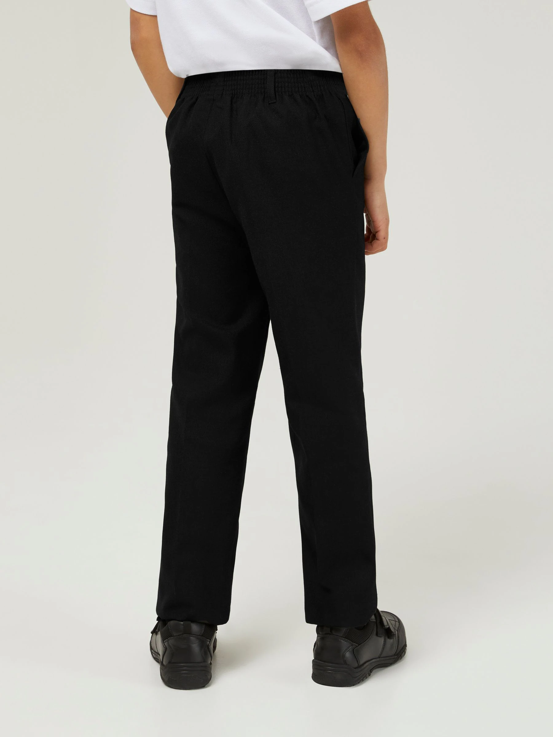 Trutex Junior Boys Regular Fit Black School Trousers