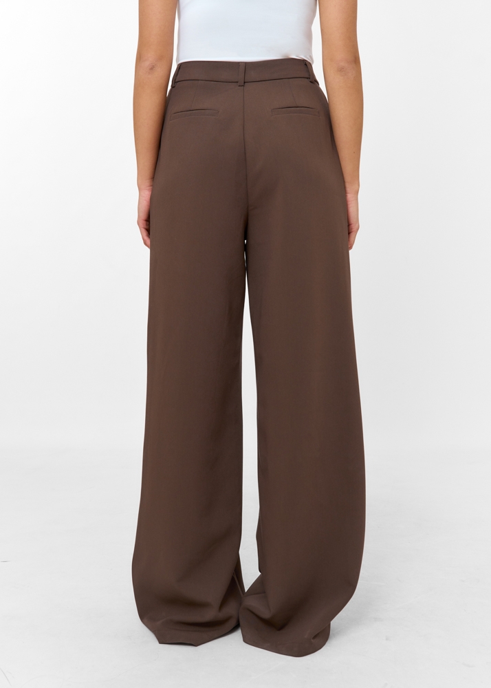 Tess pantalon choco bruin