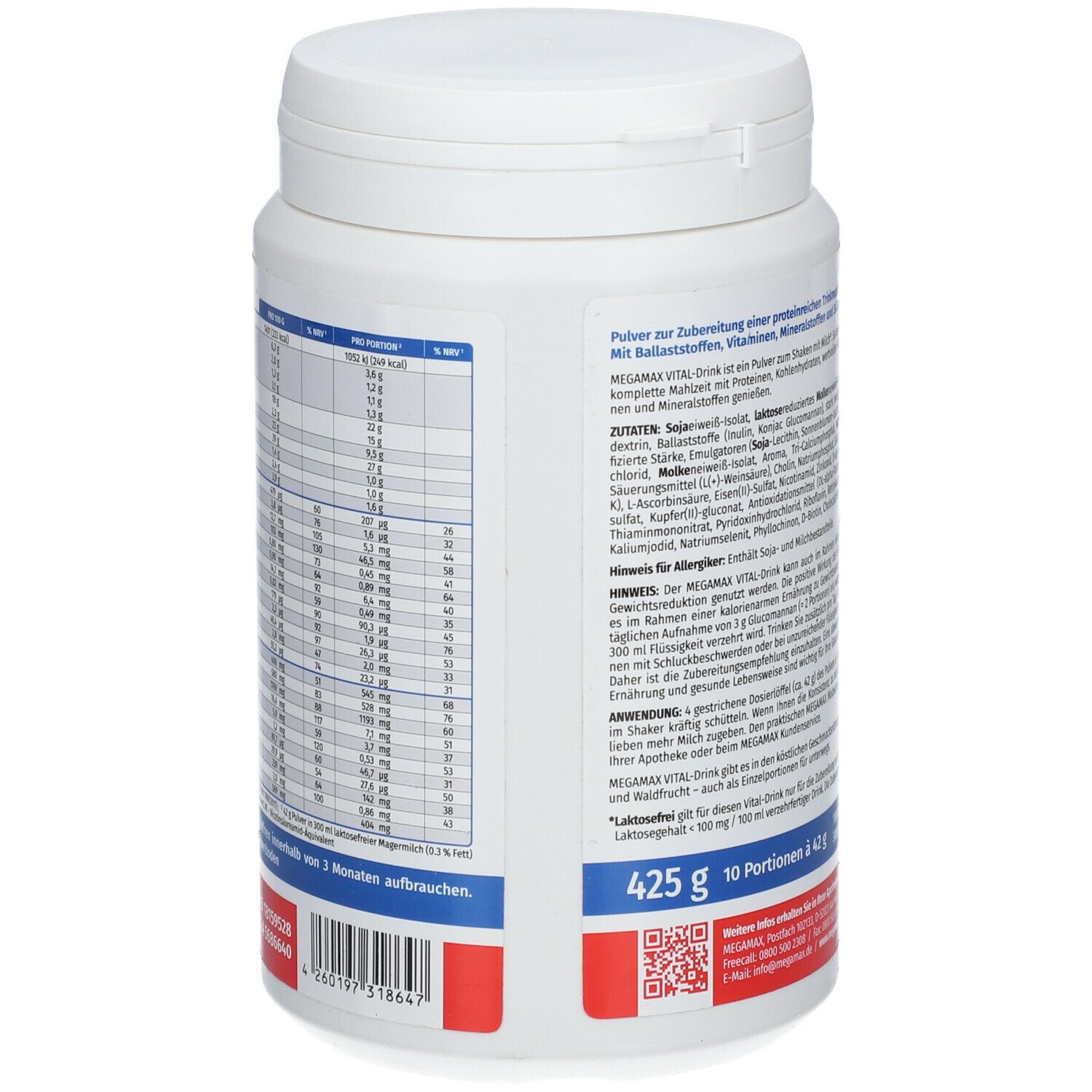 MEGAMAX® Body & Balance VITAL Drink Schoko