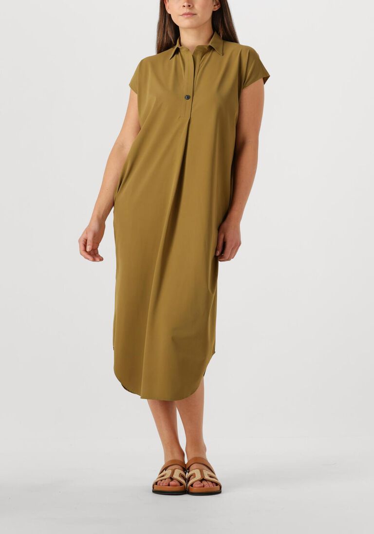 khaki penn & ink mini jurk dress