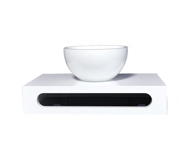 Lambini Designs fontein planchet met Solid Surface waskom 40x22cm