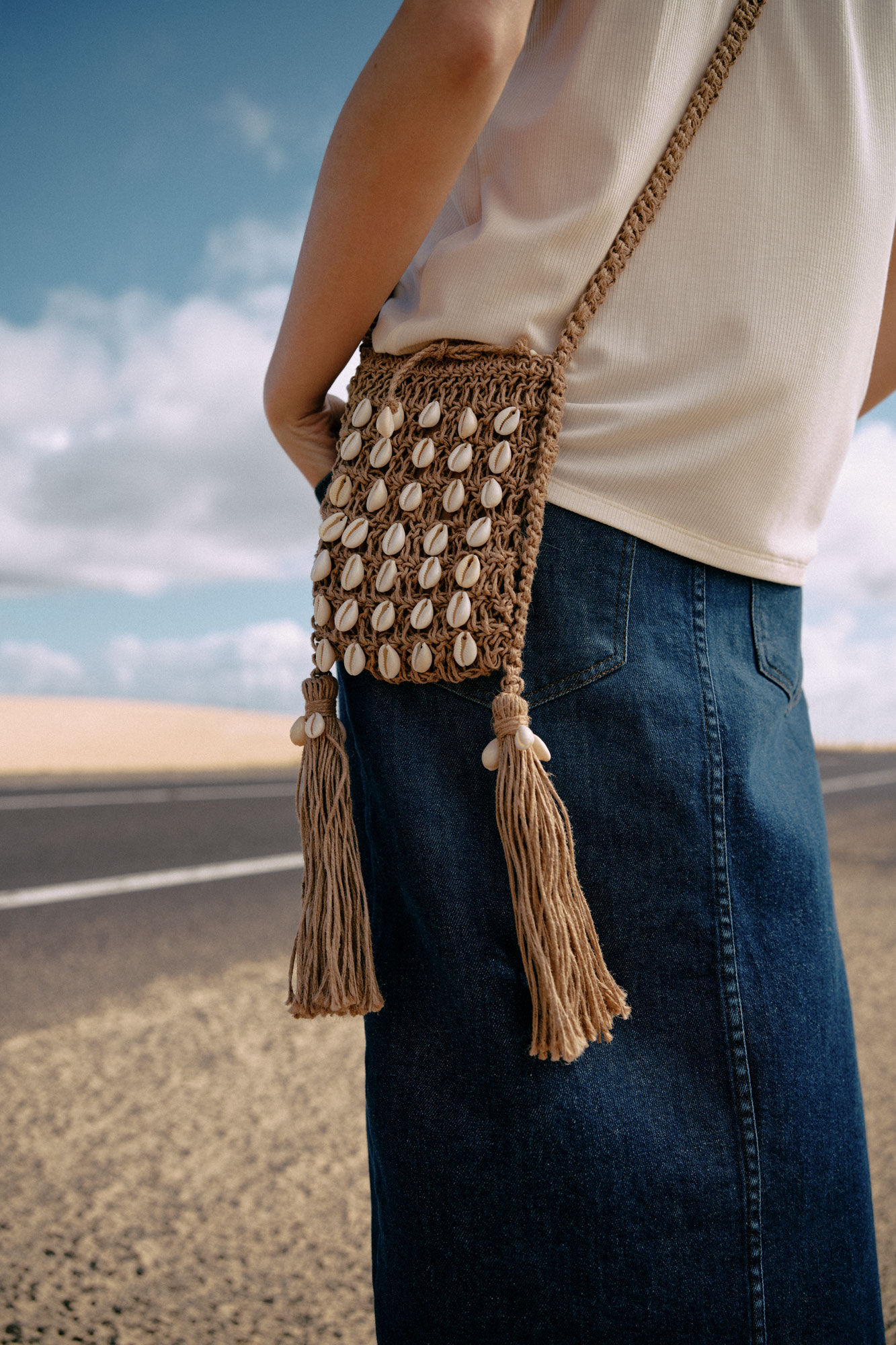 Conchas de bolso - Bege