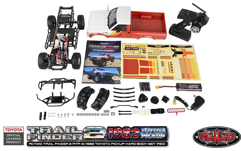 Scale Crawler Trail Finder 2 1982 Toyota, RTR, 1:10, Rot<br>1982 Toyota Pickup mit fester Karosserie