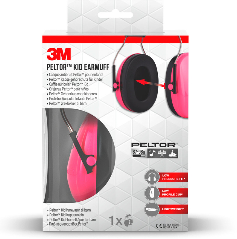 3M Kapselgehörschutz für Kinder H510AKGC1, neonpink