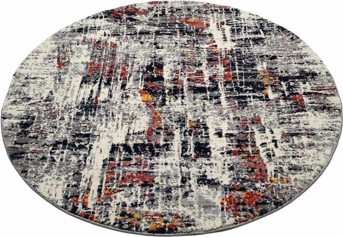 Webteppich HIGH AND LOW SIX, Ø ca. 120cm