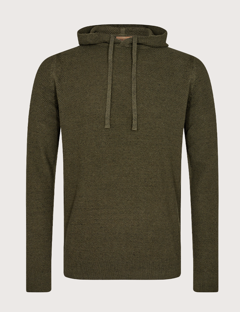 MOS MOSH SWEAT HOMME CAPUCHE BOWEN KAKI