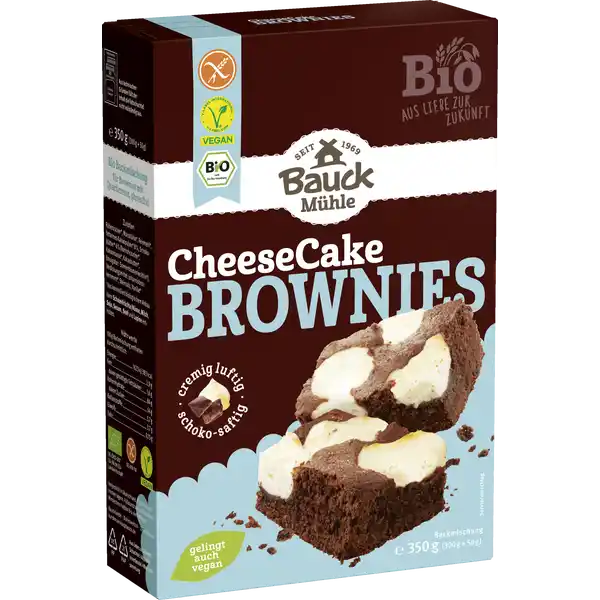 Bio Cheesecake Brownies Backmischung