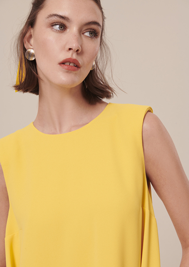 Robe Roxyjaune en crêpe