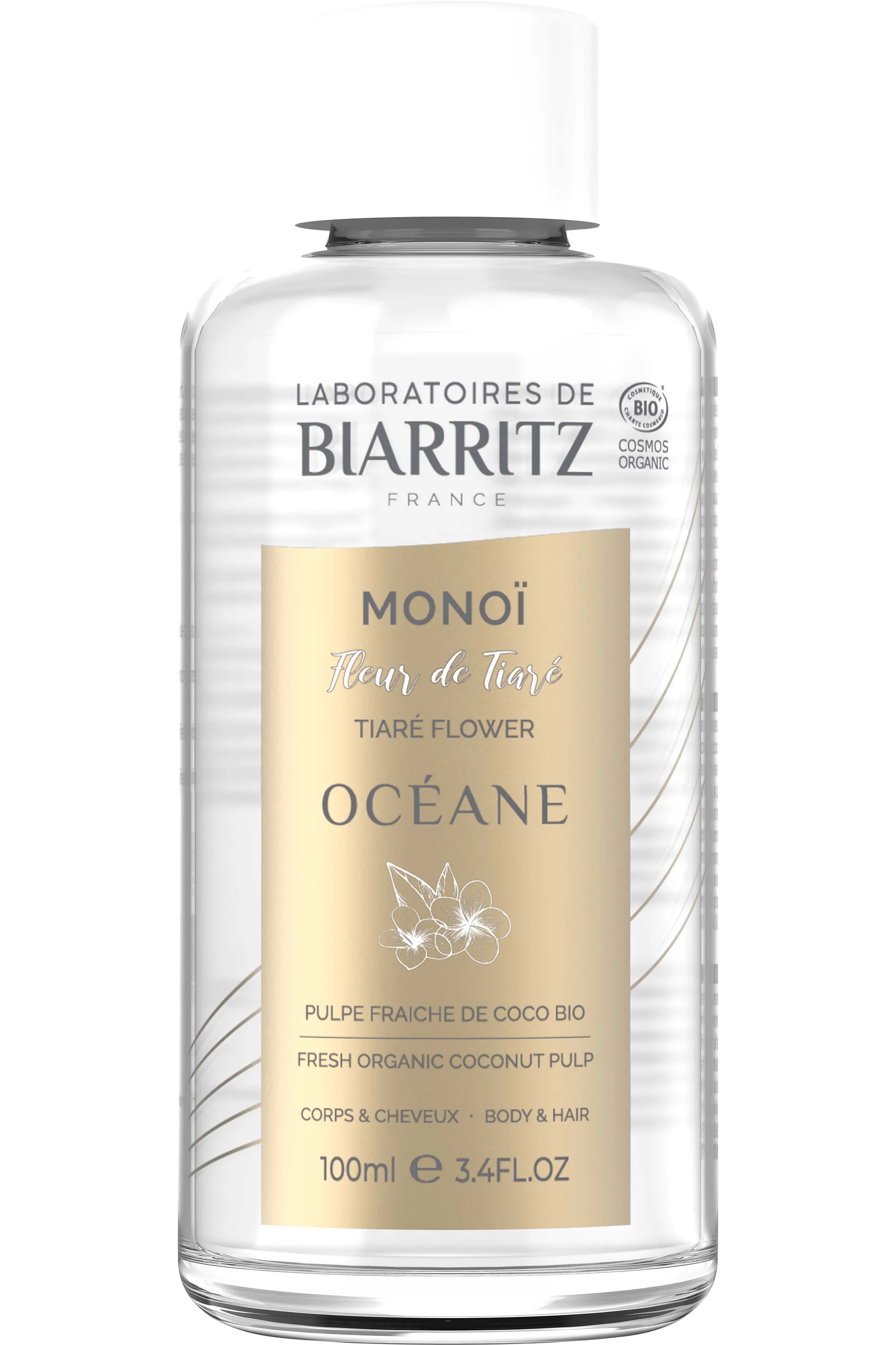 LABORATOIRES DE BIARRITZ Huile de monoï à la fleur de tiaré-100 ml