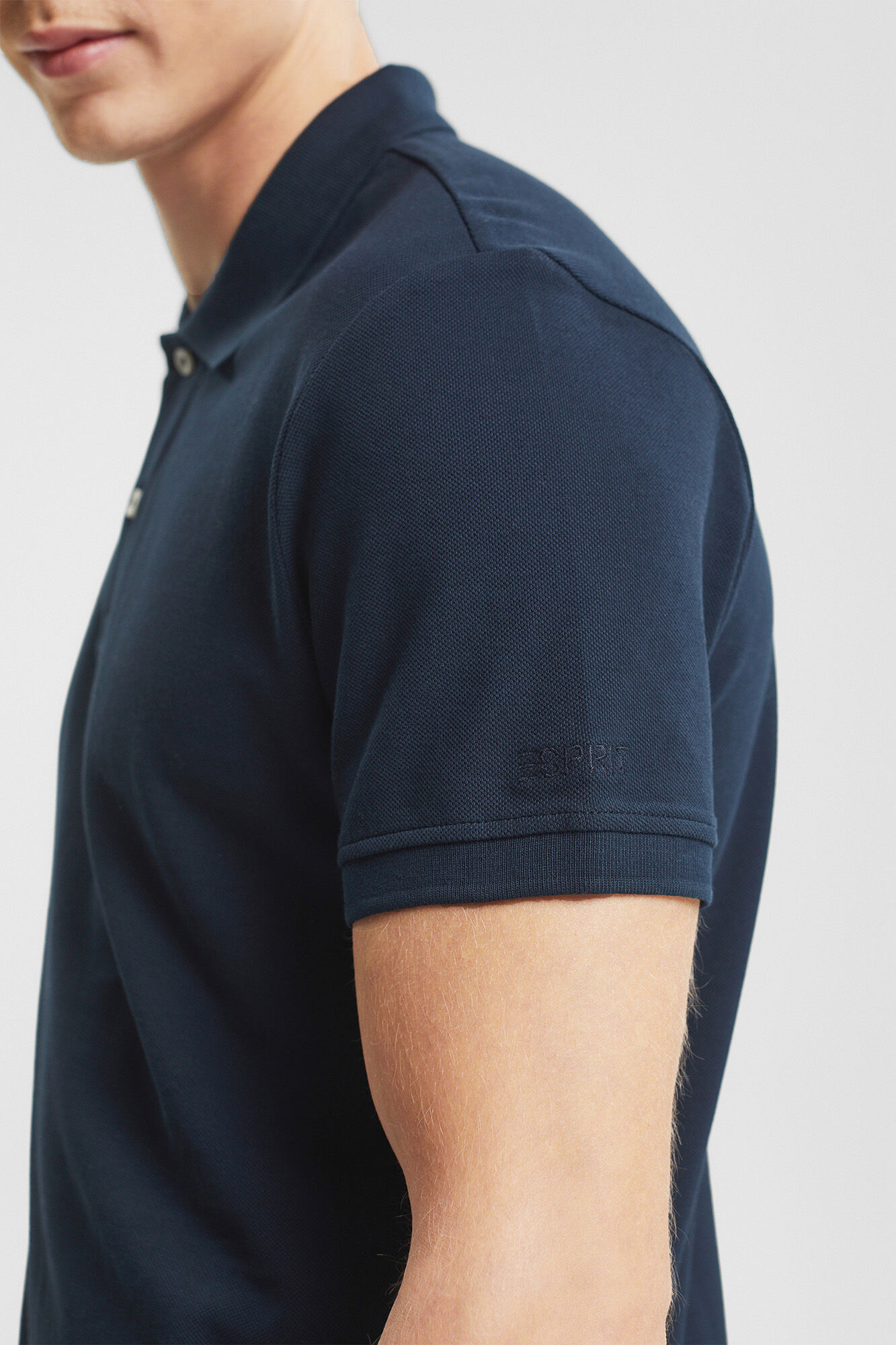 Polo básico piqué algodón - Azul marino