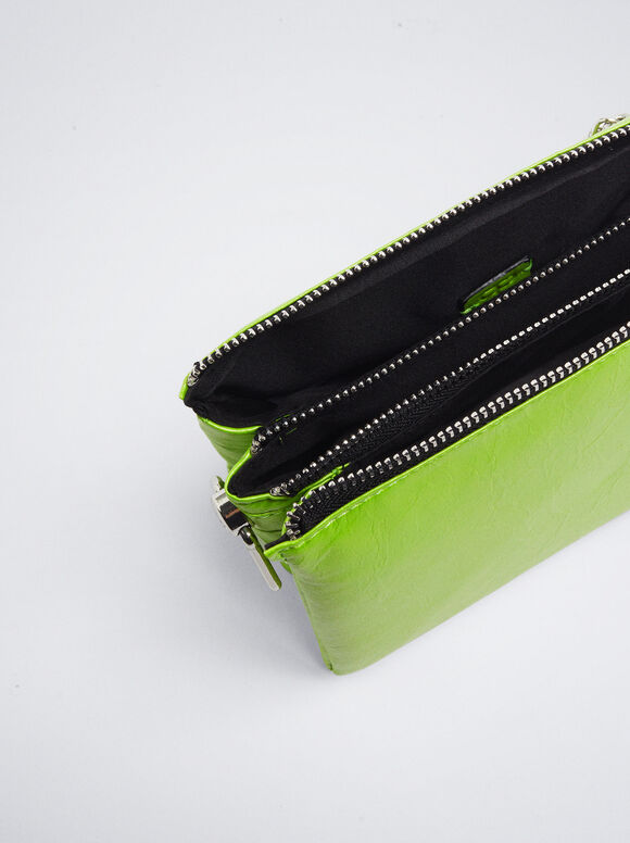 Bolso Bandolera Metalizado - Verde