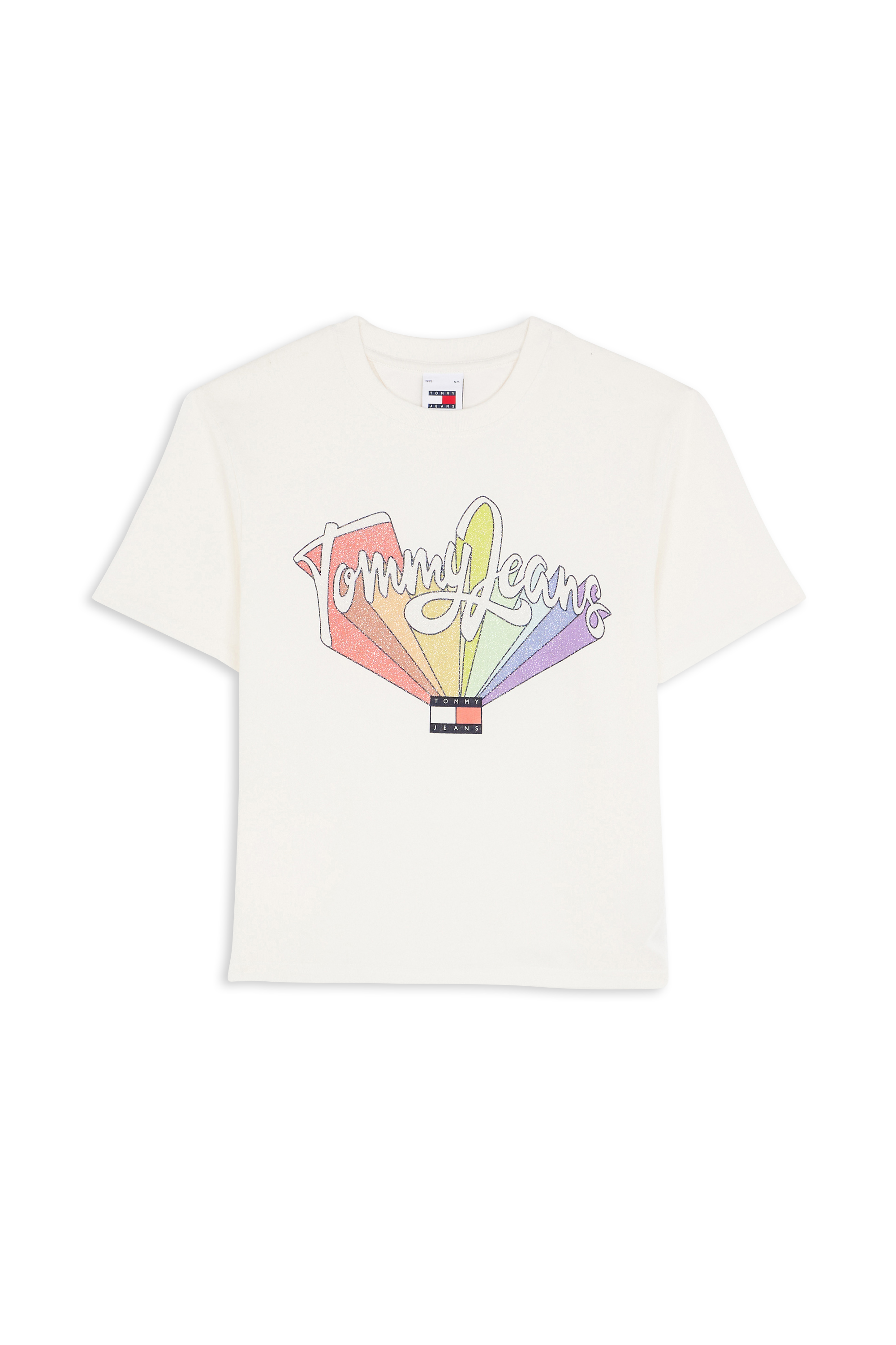 TOMMY JEANS T-shirt  TJW BXY RAINBOW FLAG Blanc