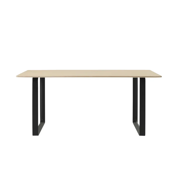 Muuto - 70/70 Esstisch, 170 x 85 cm, Eiche / schwarz
