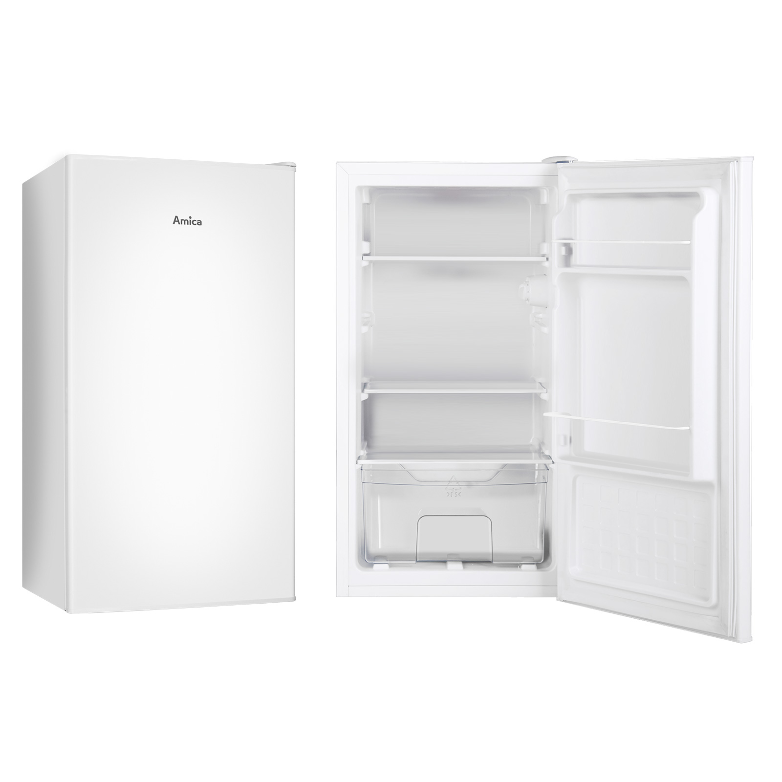 AMICA Vollraum-Kühlschrank VKS 351 116 W - weiß - E