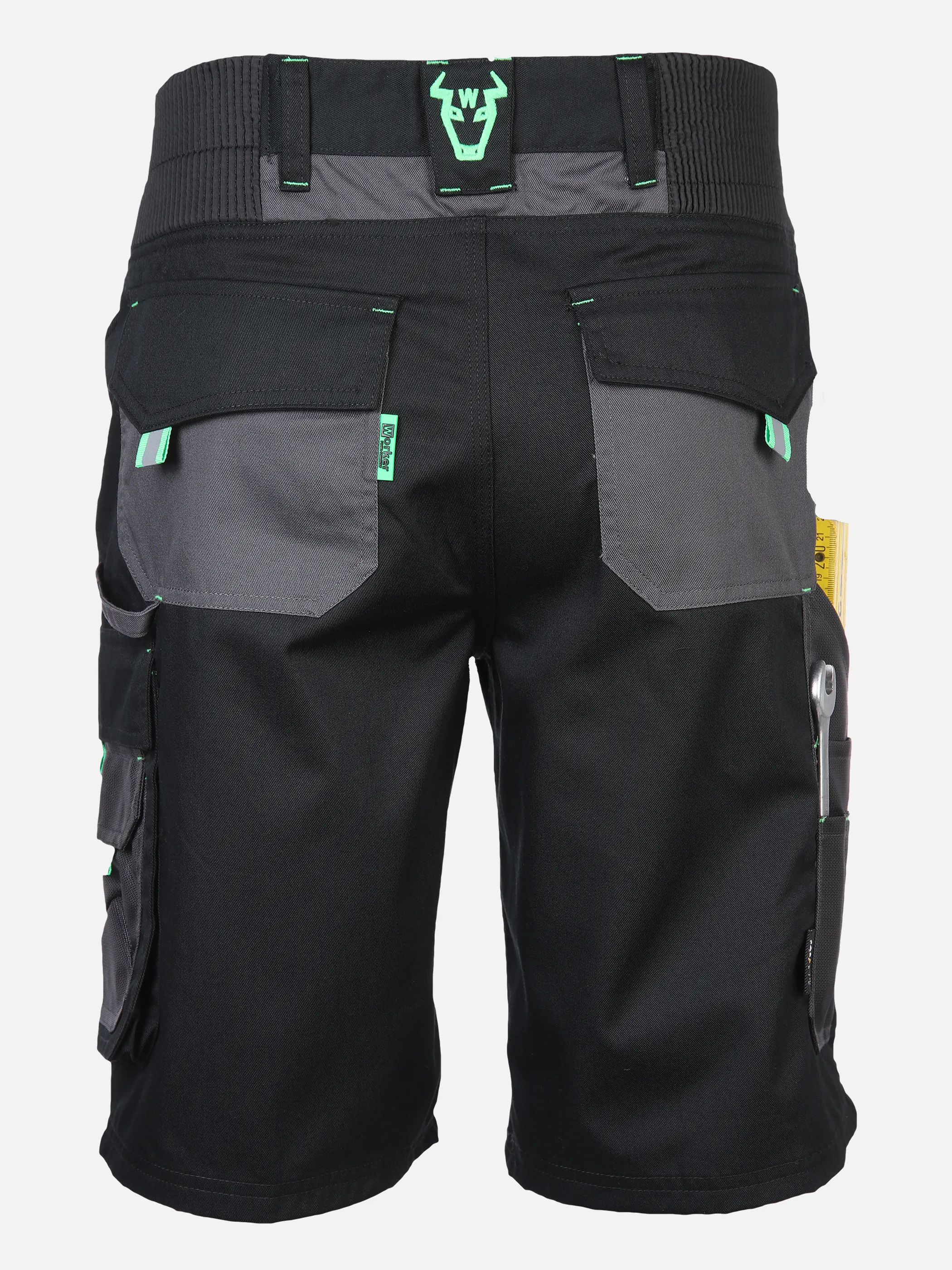 Herren Arbeitsshorts mit Neondetails