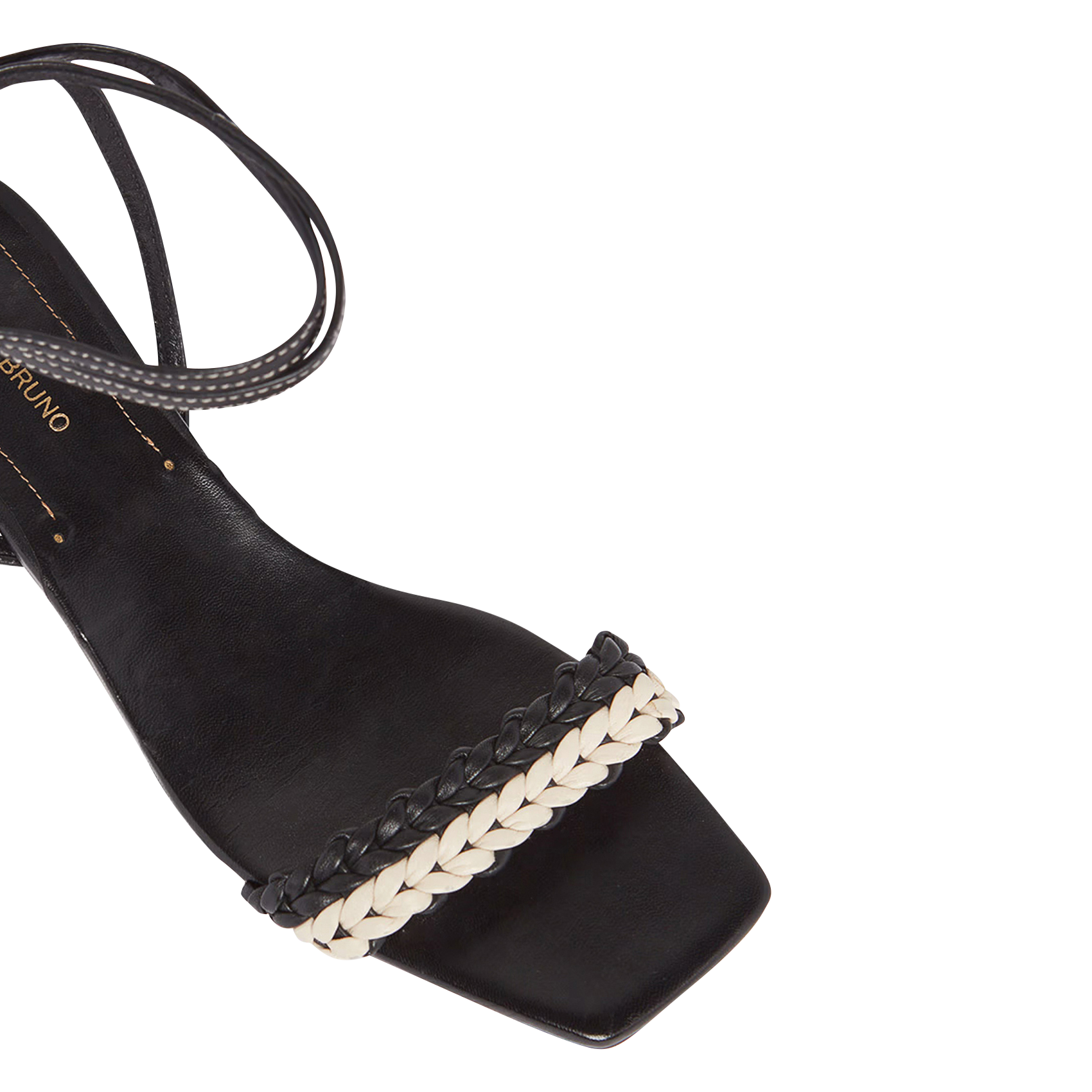 Sandales à talons en cuir | Noir