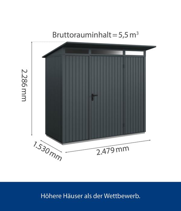Hörmann Berry-Gerätehaus Classic-P Typ 1,