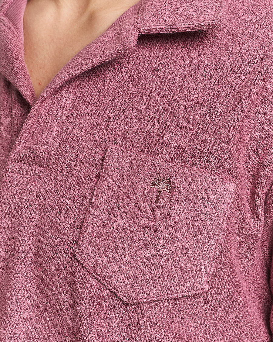 OAS Short Sleeve Terry Polo Dusty Plum
