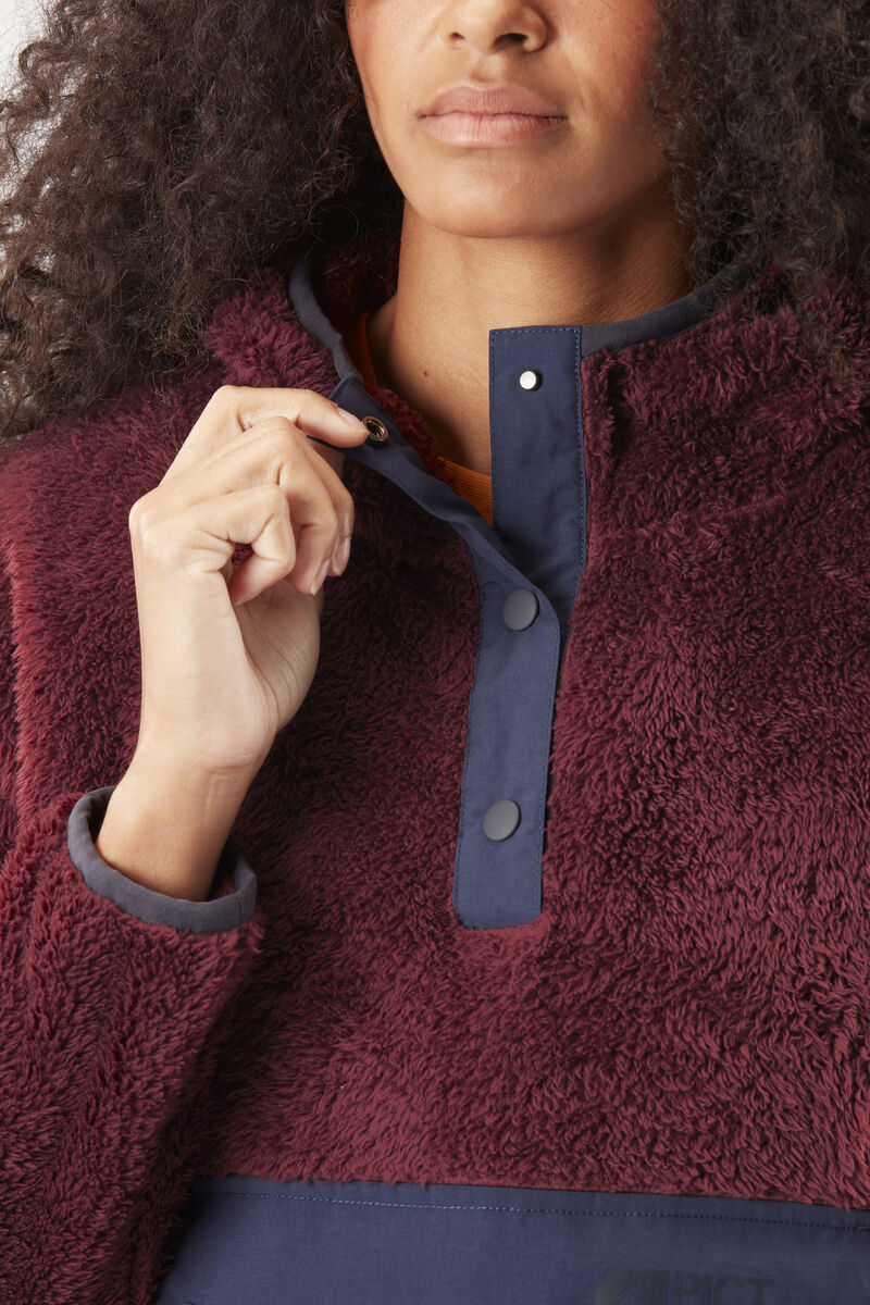 Picture Darie 1/4 Fleece Hoodie Tawny Port