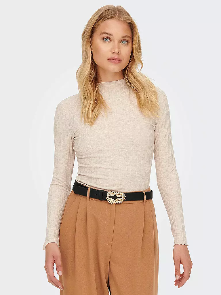 ONLY Langarmshirt ONLEMMA  beige