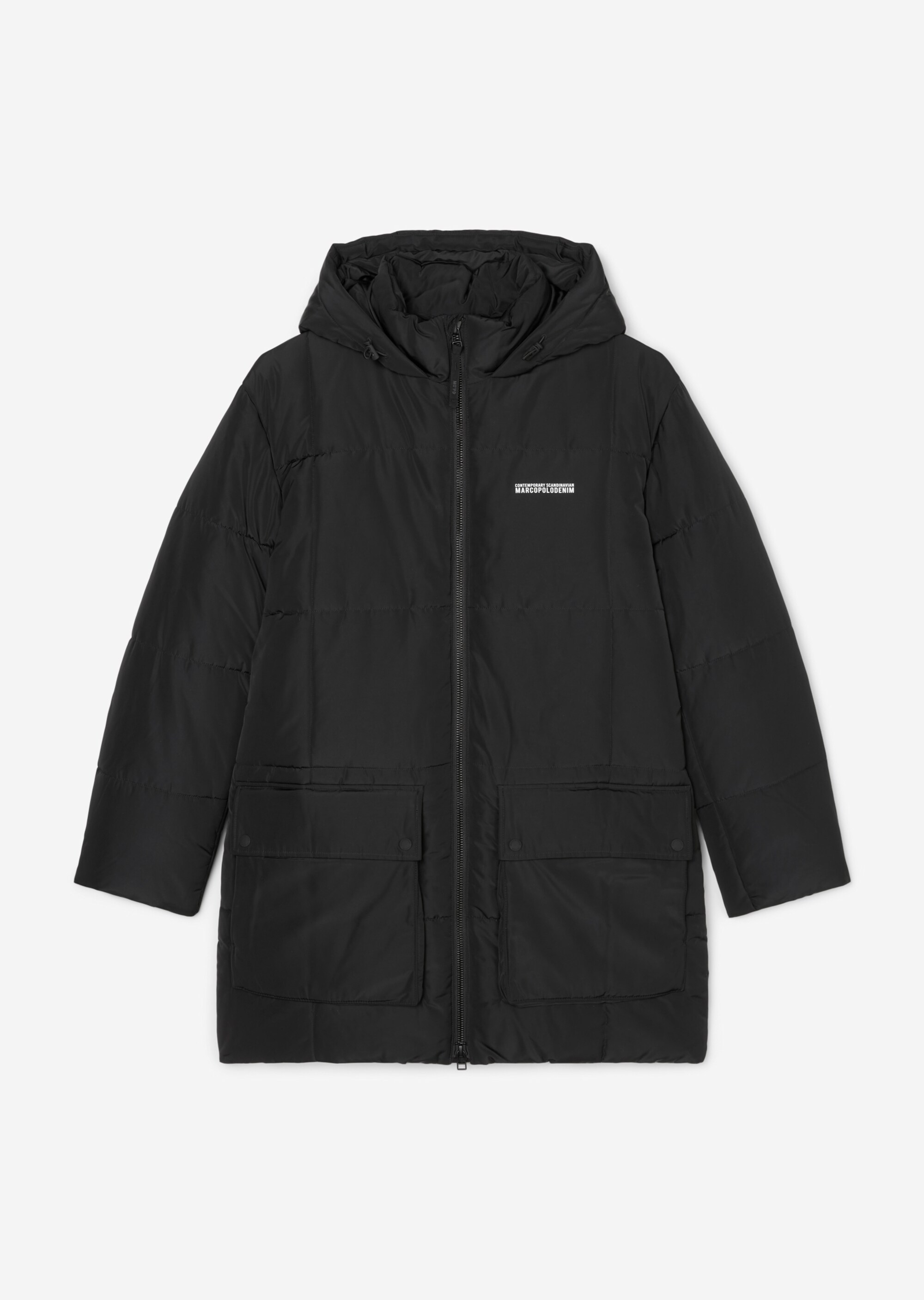 Puffer-Parka relaxed aus recyceltem Polyester