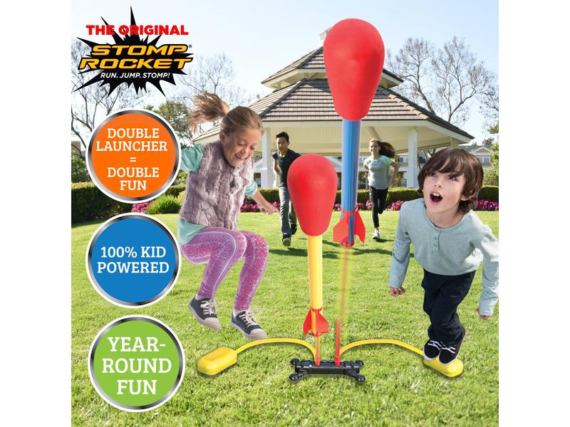Stomp Rocket Gartenspielgerät Stomp Rocket Duell Raketenwerfer-Spielset für spannende Duelle