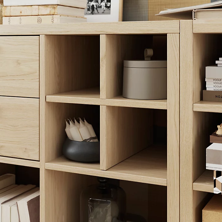 Croisillon pour étagère GoodHome Mixxit effet chêne
