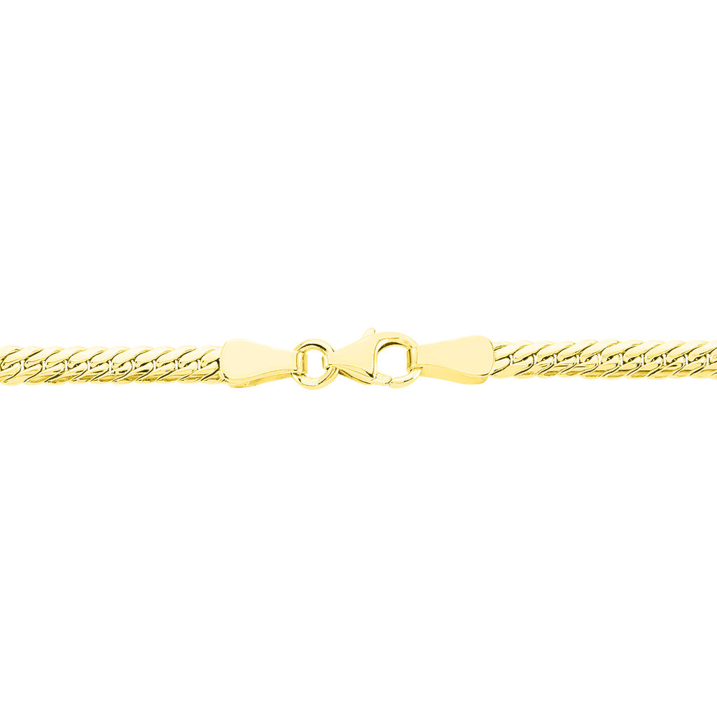 Collier Maille Anglaise Chute Or Jaune