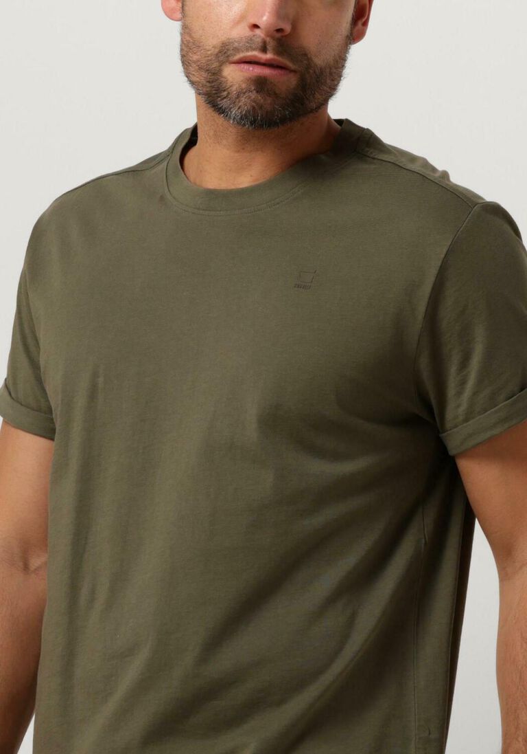 G-STAR RAW donkergroene g-star raw t-shirt lash r t s/s