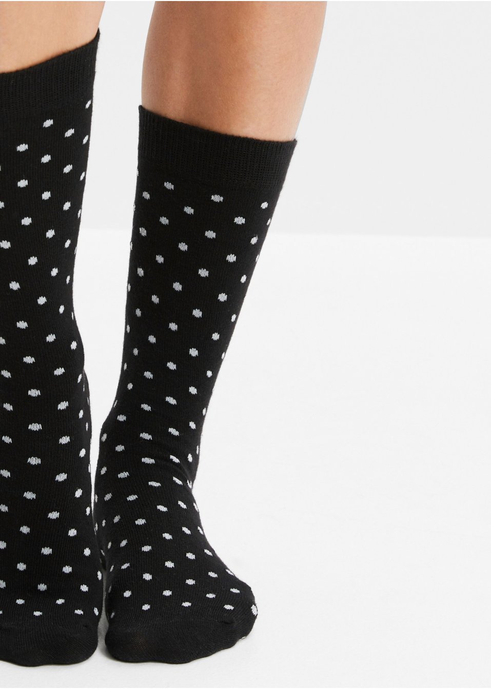 Lot de 5 paires de chaussettes bord non comprimant avec coton