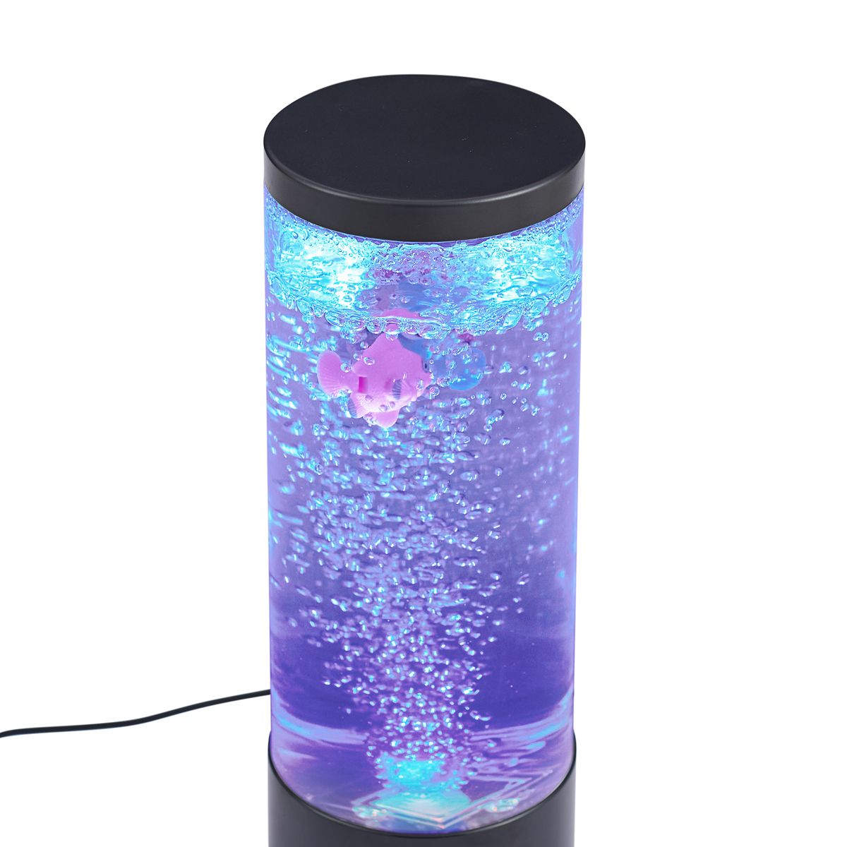 Bubbelbuis zwart 29cm incl. LED RGB - Sealife