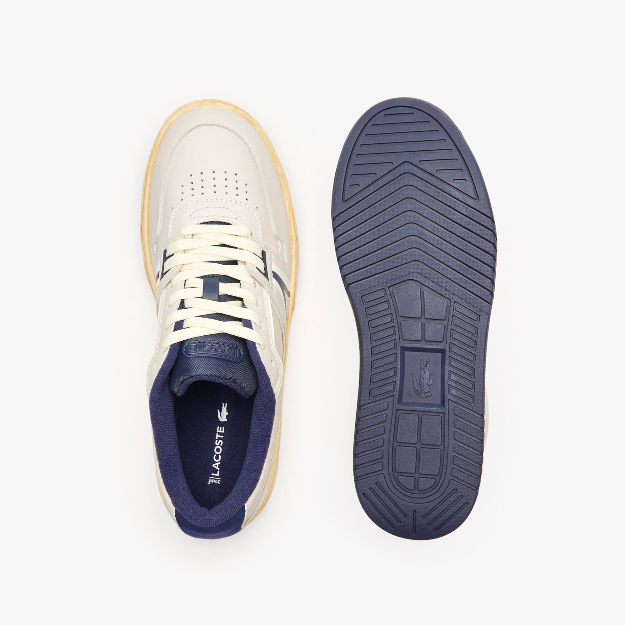 Sneakers L001 Vintage Inspired homme en cuir Sneakers - Blanc - Lacoste - Homme