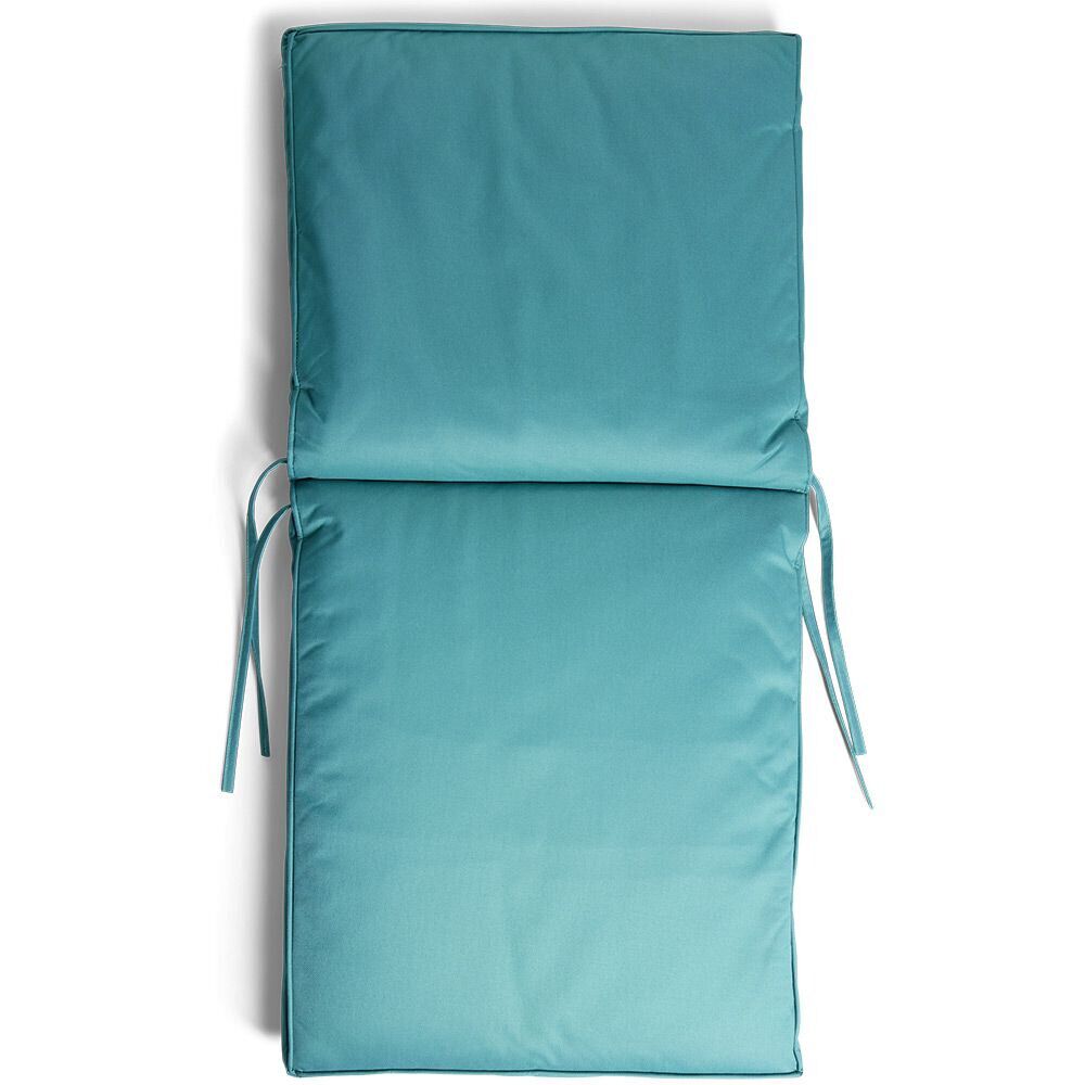 Coussin pour fauteuil de jardin polyester vert - 92x42cm
