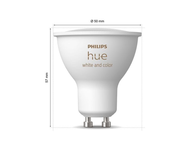 Philips Hue White & Color Ambiance GU10 Dreierpack 3 x 350 Lebendige Beleuchtung für jeden Anlass