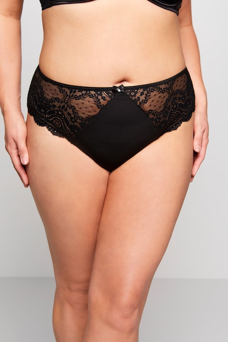 2-tlg. Set, Panty und String, Ouvert-Öffnung im Schritt