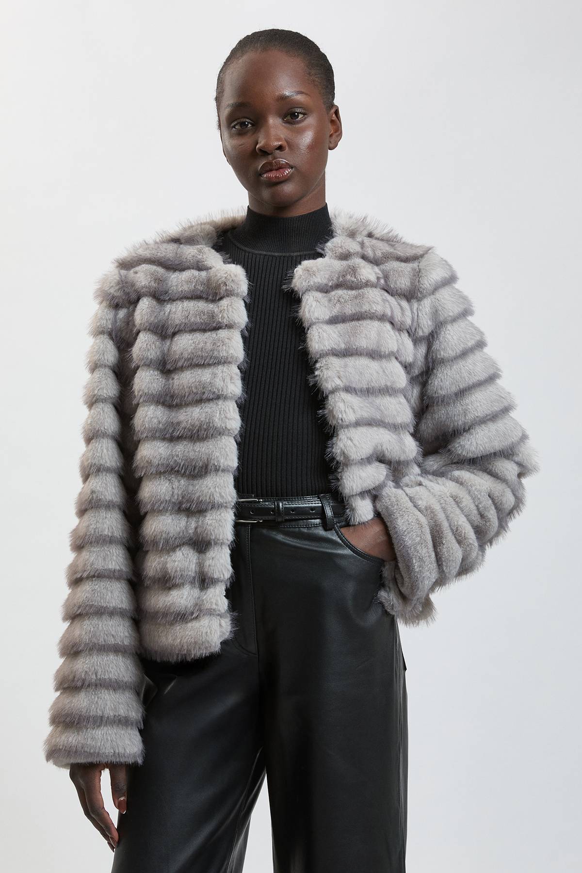 KarenMillen Veste À Manches Longues En Synthétique À Panneaux