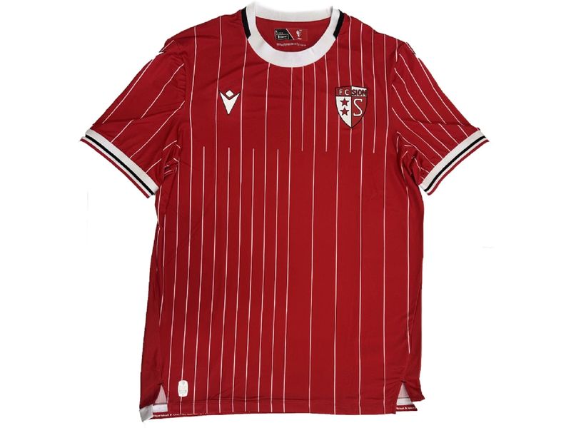 FC Sion Auswärtstrikot 2025/26 L, Rot Leichtes und atmungsaktives Oberteil mit Stil