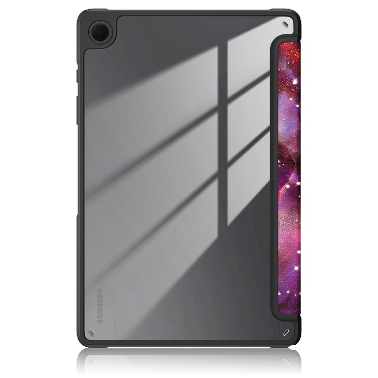 Samsung Galaxy Tab A9  Plus Hybrid Leder Tasche Smart Cover Schutzhülle   S-Pen Halterung - Galaxie