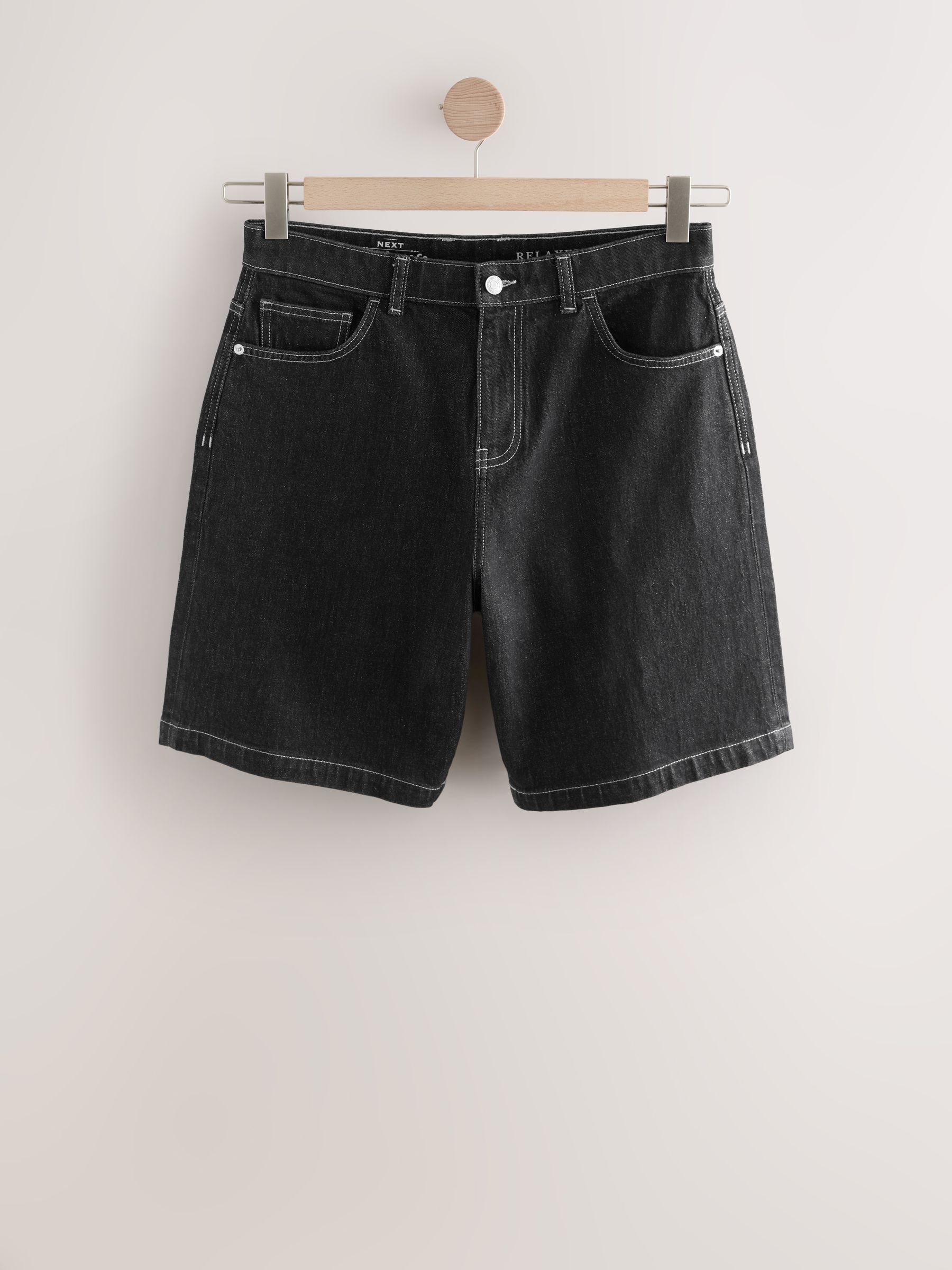 Zwart - EDIT Jort denim shorts