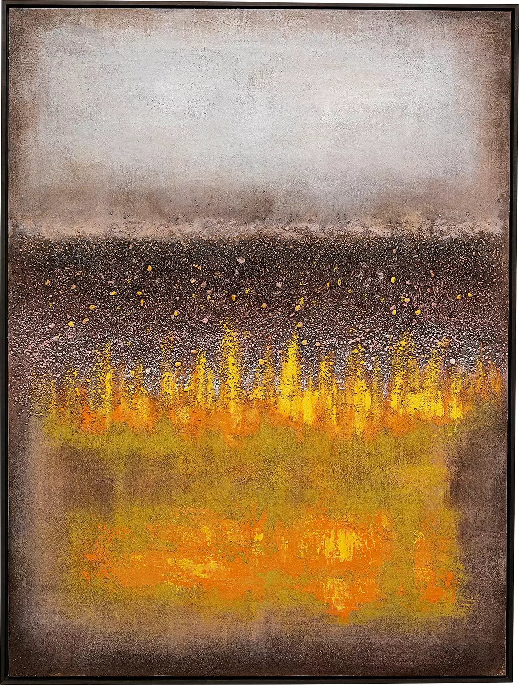 Wandbild 92 x 122 cm Vista Gelb 55801