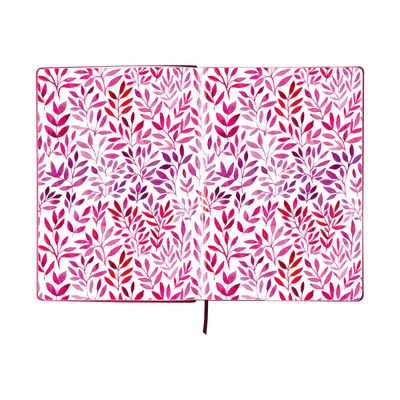 Oberthur Carmen - Carnet de notes rigide A5 - ligné - rose