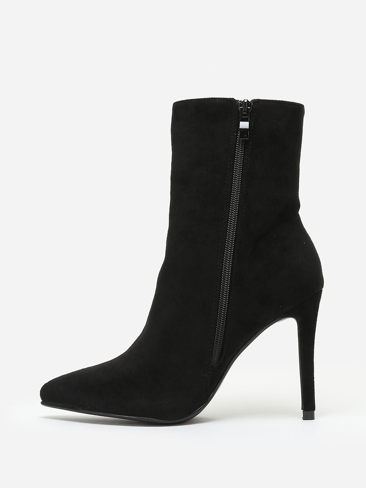 Bottines pointues à talon aiguille- Noir