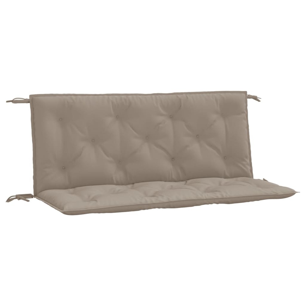 Coussins de banc de jardin 2 pcs taupe 120x50x7 cm tissu oxford