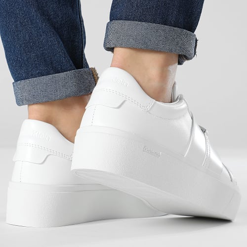 Baskets Femme Flatform Cupsole Slip On 1862 White