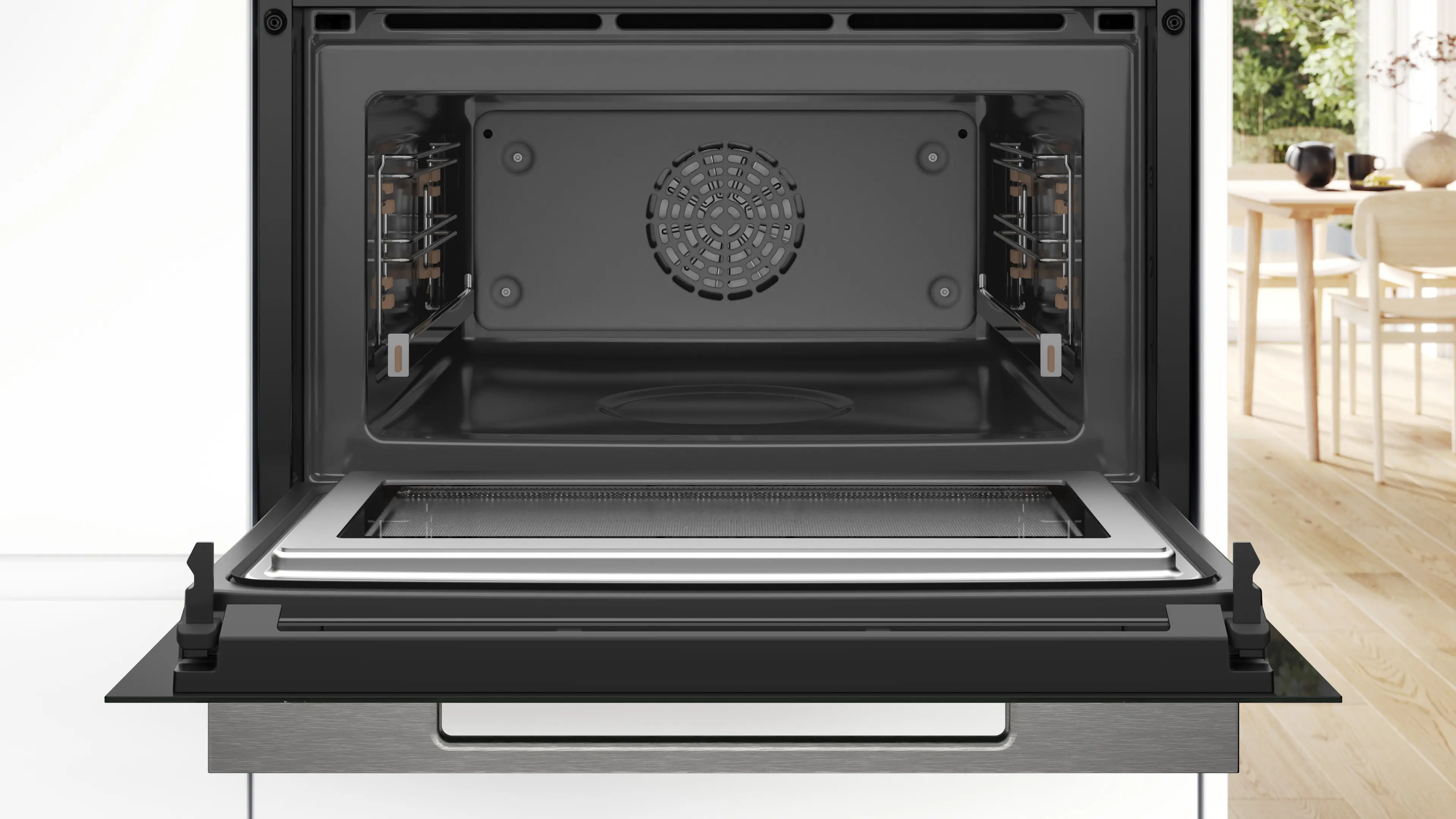 Serie 8 Compacte bakoven met magnetron 60 x 45 cm Zwart